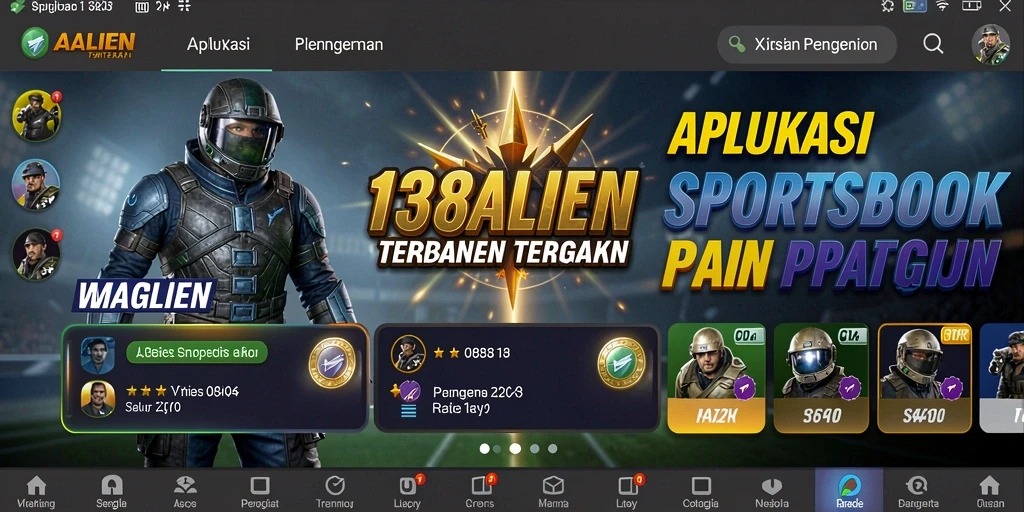 Tampilan antarmuka dan fitur taruhan Sportsbook di 138ALIEN.