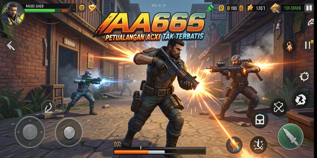 Tampilan gameplay seru dalam AA666 dengan aksi yang mendebarkan.