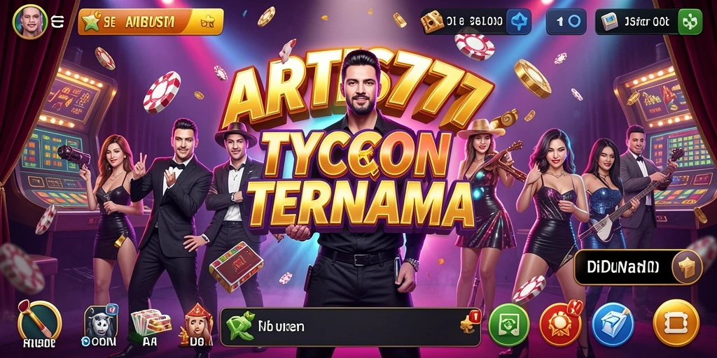 Menampilkan gameplay seru dalam mengelola karier artis.