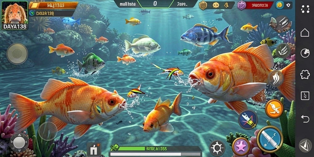 Tampilan menarik gameplay Tembak Ikan di DAYA138.