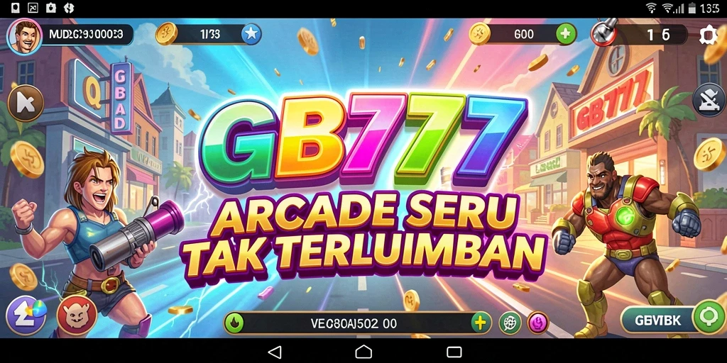 Screenshot dari GB777 menampilkan aksi menegangkan dalam gameplay Arcade.