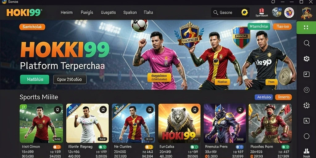 Tampilan menarik dari gameplay Sportsbook HOKI99 dalam aksi.