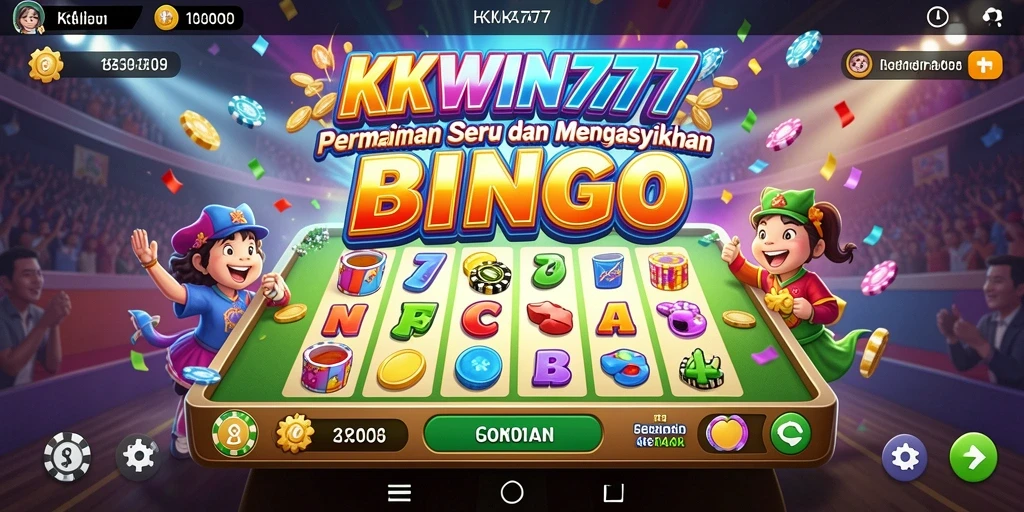 Tampilan menarik dari gameplay Bingo yang seru di KKWIN777.