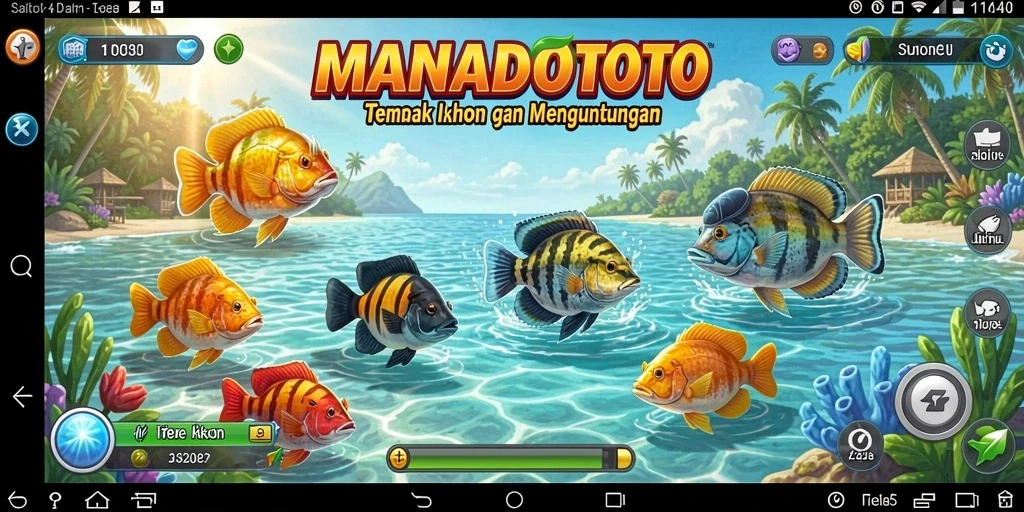 Tampilan permainan Tembak Ikan yang memikat dari MANADOTOTO.