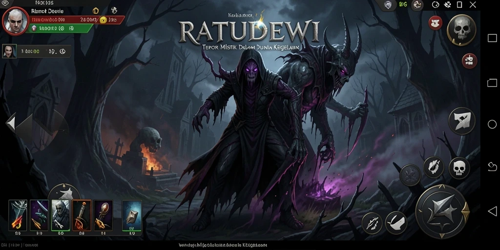 Tangkapan layar menampilkan gameplay menegangkan dari RATUDEWI.