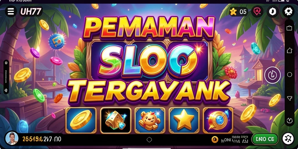 Tampilan gameplay UH77 yang menarik dan penuh warna.